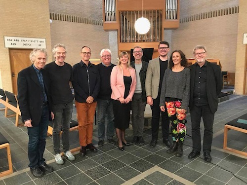 Composers and performers after the premiere in Stavnsholt kirke
